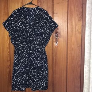 Blue/Cream Polka Dot Dress